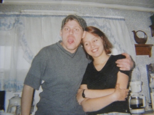 me and darrell a month after we met, i was 17